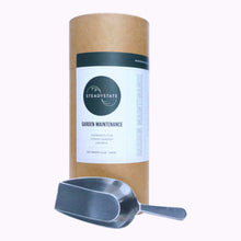 Load image into Gallery viewer, Reusable paper tube filled with garden maintenance fertilizer with aluminum metal scoop
